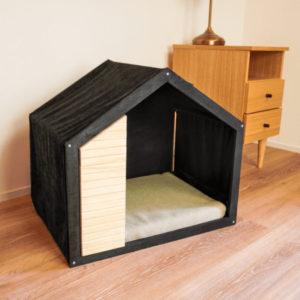 モダンペットハウスブラックフレーム